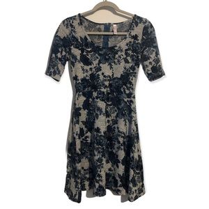 Blue Floral Skater Dress